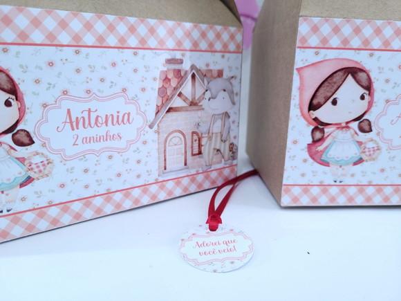 Caixa Lanche Maleta Grande Chapeuzinho Vermelho e Lobo Mau
