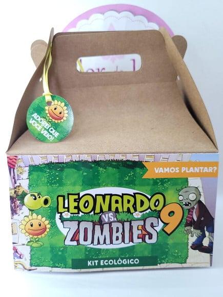 Caixa Lanche Maleta Grande Jogo Plants Vs Zombies