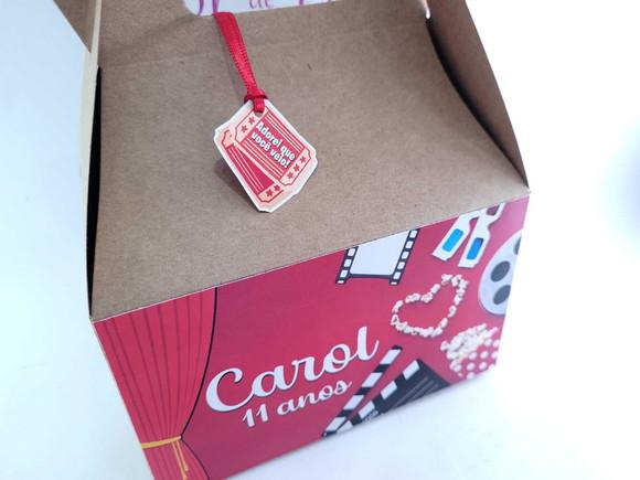 Caixa Lanche Sessão de Cinema Maleta Grande