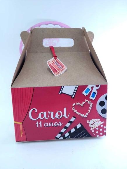 Caixa Lanche Sessão de Cinema Maleta Grande