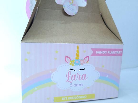 Caixa Lanche Unicórnio Maleta Grande para Lembrancinha