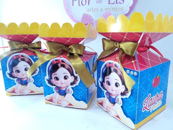 Caixa Meia Bala Branca de Neve Contos de Fada Era Uma Vez