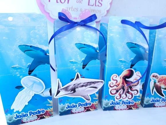 Caixa Milk Fundo do Mar Animais Realistas Lembrancinha