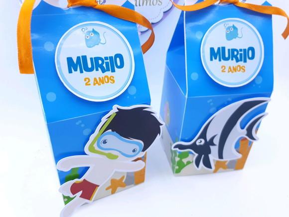 Caixa Milk Fundo do Mar Menino