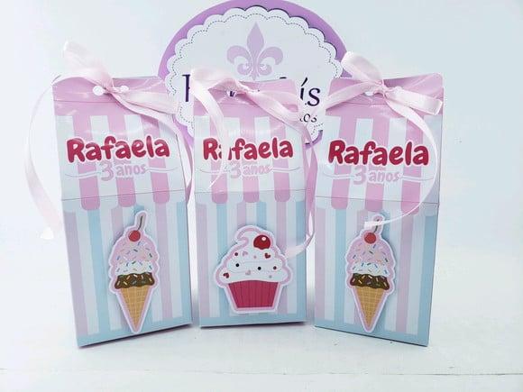 Caixa Milk Personalizada Confeitaria Sorvete e Cupcake