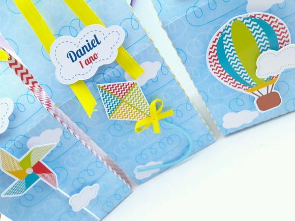 Caixa Milk Pipas e Cataventos Personalizada o Tempo Voa
