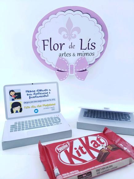 Caixa Notebook Professores Aula Online com Kit Kat