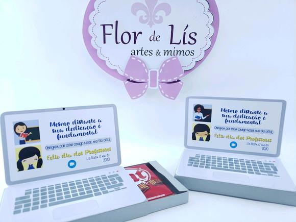 Caixa Notebook Professores Aula Online com Kit Kat