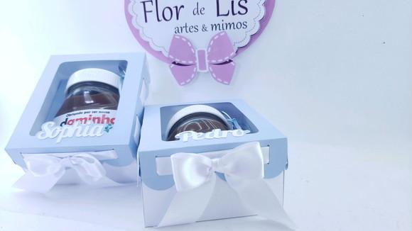 Caixa Nutella Daminha e Pajem Casamento
