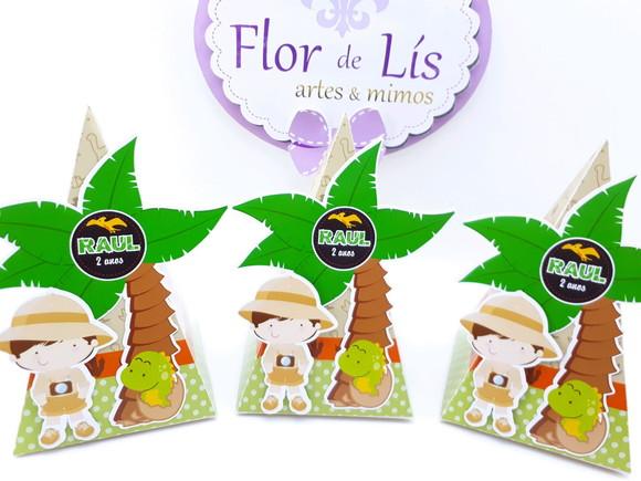 Caixa Pirâmide Dinossauro Cute