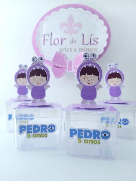 Caixinha 3d Boo Monstros Menina