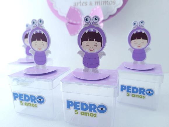 Caixinha 3d Boo Monstros Menina