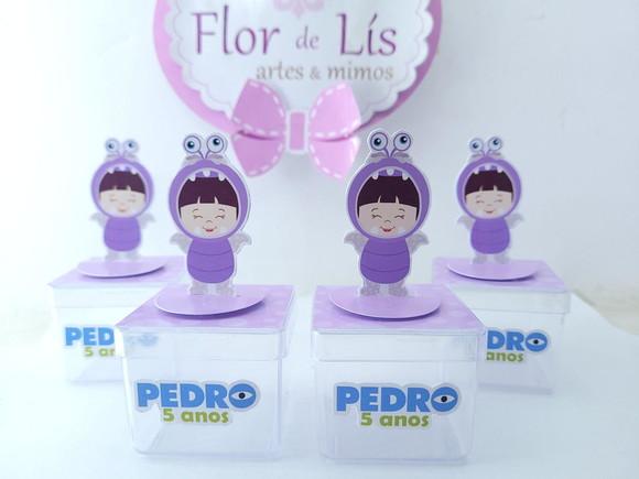 Caixinha 3d Boo Monstros Menina