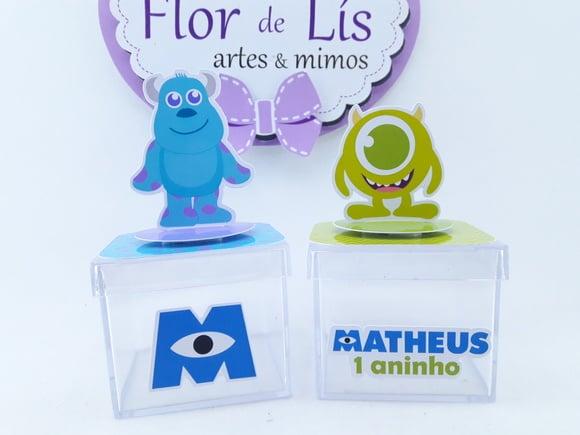 Caixinha Acrílica 3d Monstros Sa