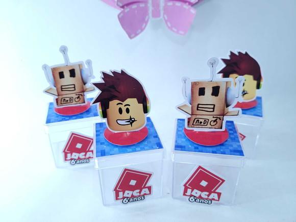 Caixinha Acrílica 3d Personalizada Game Roblox 5cm