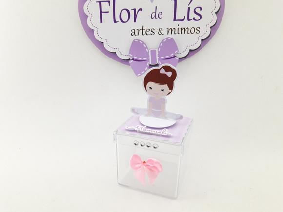 Caixinha Acrílica Bailarina 3d