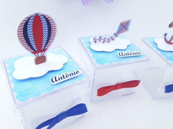 Caixinha Acrílica Brinquedos Antigos 5cm