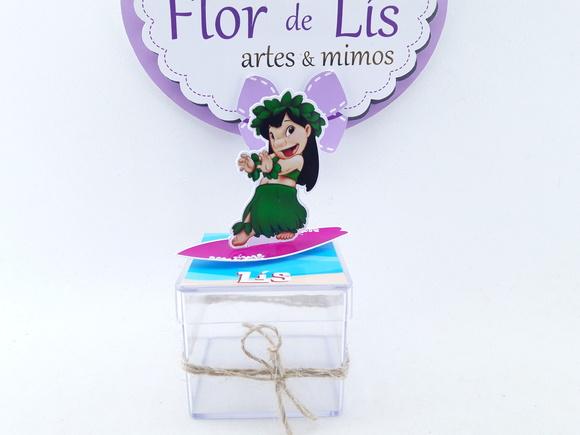 Caixinha Acrílica Lilo Surfista 3d 5cm