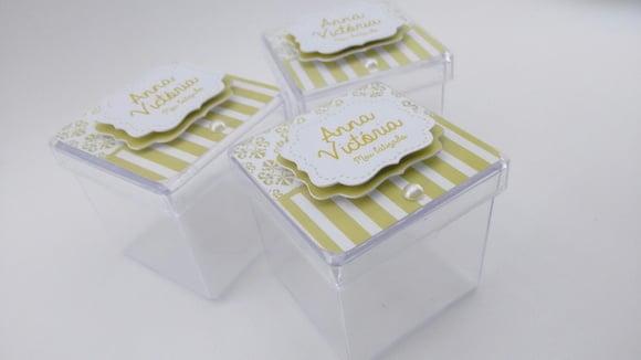 Caixinha Acrílico Batizado 4cm
