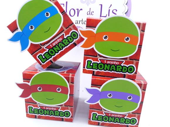 Caixinha Cubo Tartarugas Ninjas