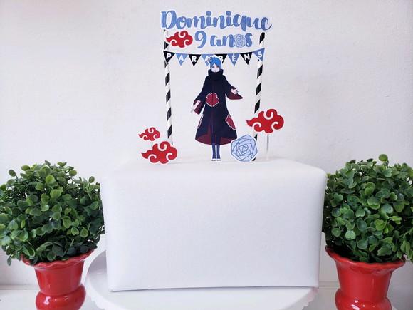 Cake Topper Akatsuki Konan Topo Bolo