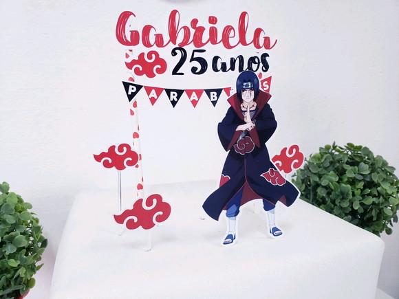 Cake Topper Akatsuki Itachi Topo Bolo