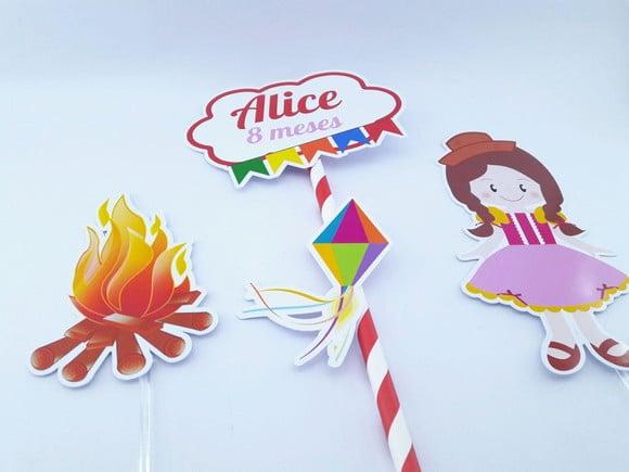 Cake Topper Festa Junina