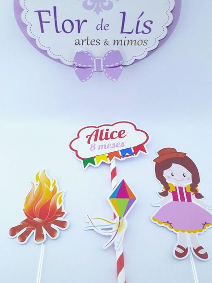 Cake Topper Festa Junina