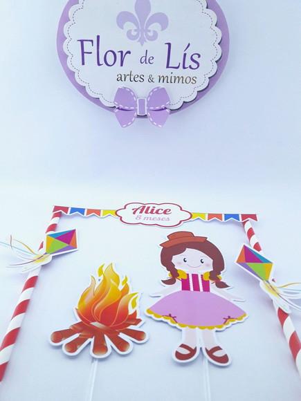 Cake Topper Festa Junina