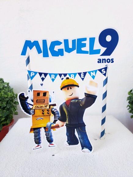 Cake Topper Jogo Roblox Topo Bolo