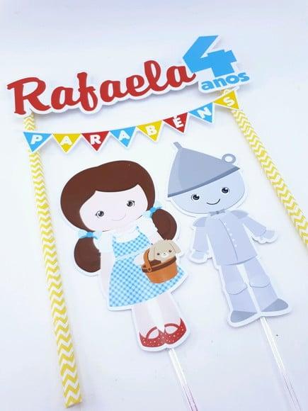 Cake Topper Mágico de Oz Topo Bolo