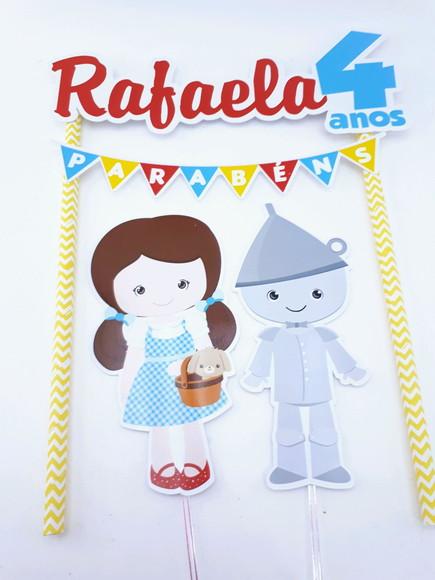 Cake Topper Mágico de Oz Topo Bolo