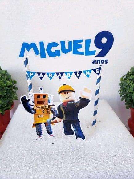 Cake Topper Jogo Roblox Topo Bolo