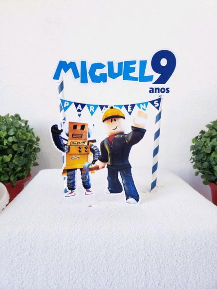 Cake Topper Jogo Roblox Topo Bolo