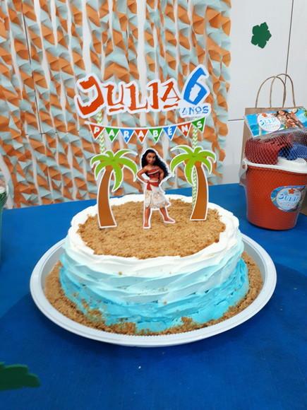 Cake Topper Moana Topo Bolo
