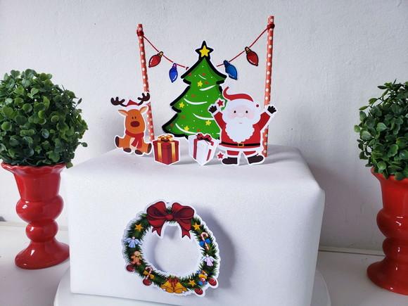 Cake Topper Noite de Natal Topo Bolo
