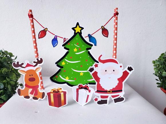 Cake Topper Noite de Natal Topo Bolo