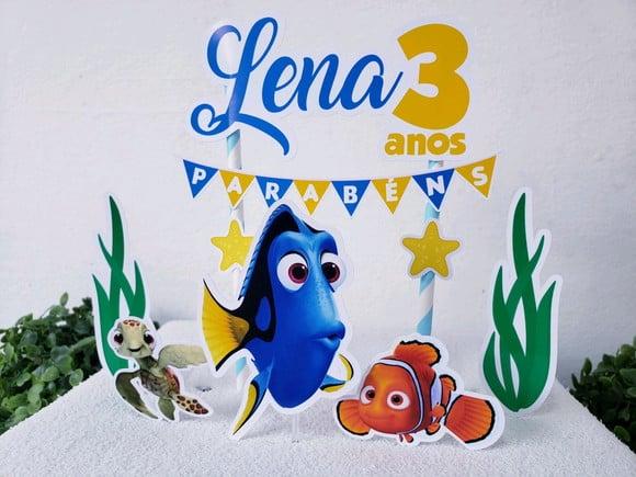 Cake Topper Procurando Dory Nemo Topo Bolo