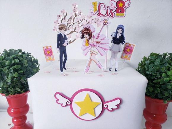 Cake Topper Sakura Card Captors Luxo Topo Bolo