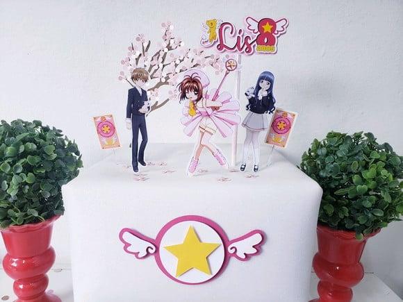 Cake Topper Sakura Card Captors Luxo Topo Bolo