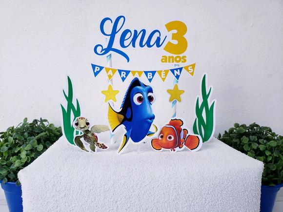 Cake Topper Procurando Dory Nemo Topo Bolo