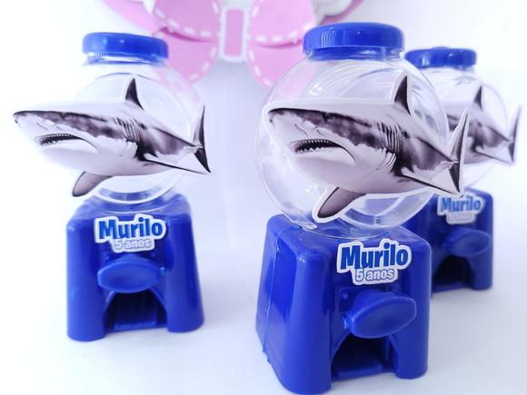 Candy Machine Tubarão Fundo do Mar Realista Baleiro Azul