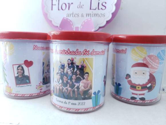 Caneca Rosqueável de Natal Lembrança Escolar Formatura