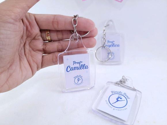 Chaveiro Acrílico Personalizado com Logo Brinde Empresa