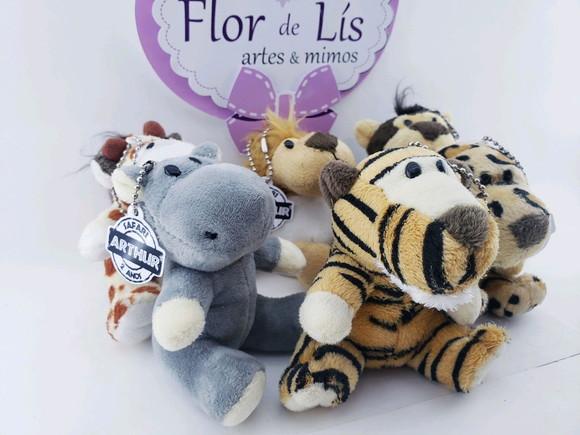 Chaveiro Animais Pelúcia Safari 9cm