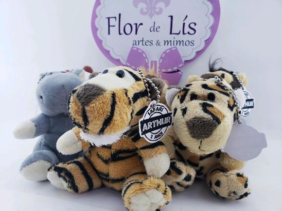 Chaveiro Animais Pelúcia Safari 9cm