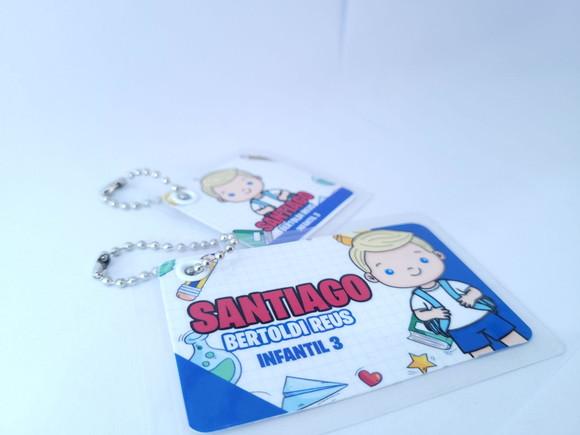 Chaveiro Escolar Menino Aulas para Mochila e Lancheira