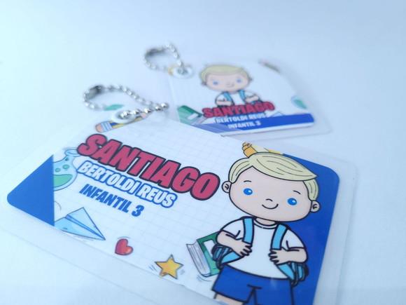 Chaveiro Escolar Menino Aulas para Mochila e Lancheira