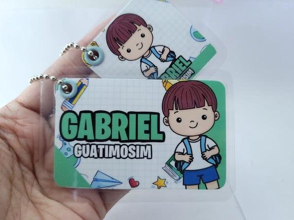 Chaveiro Escolar Menino Uniforme para Mochila e Lancheira