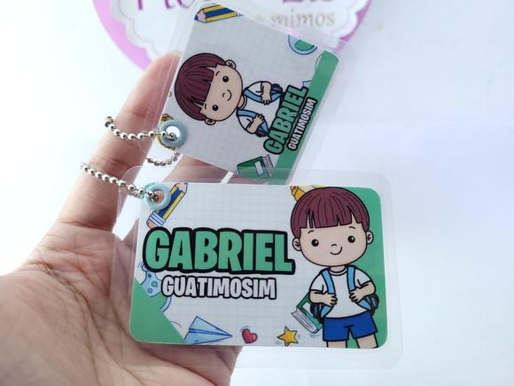 Chaveiro Escolar Menino Uniforme para Mochila e Lancheira